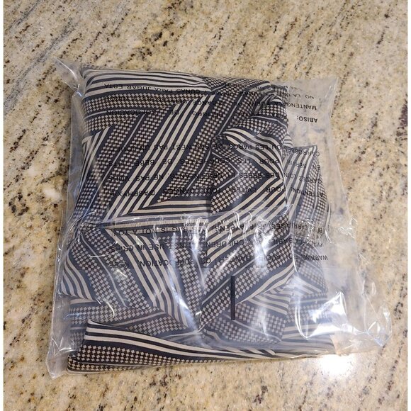 Personal II Bow Neck Blouse Striped Size XL Vtg Secretary Geek Geometric Teacher - Picture 13 of 13